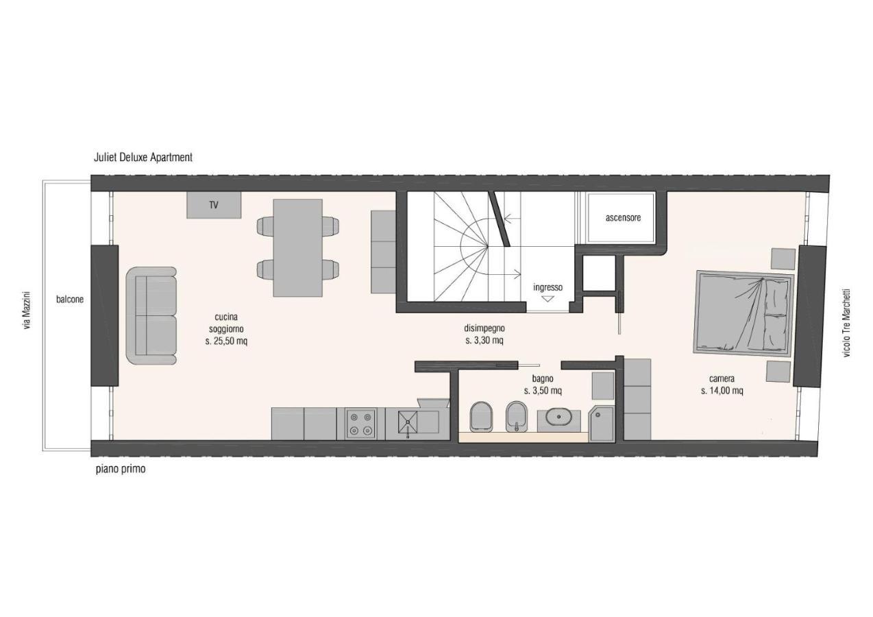 Juliet Deluxe Apartment Verona Bagian luar foto
